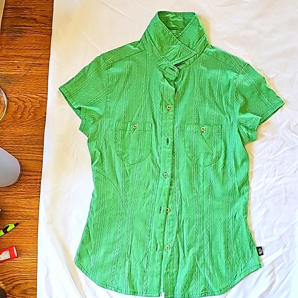 North Face button up shirt